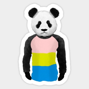 Pansexual Pride flag Panda Sticker